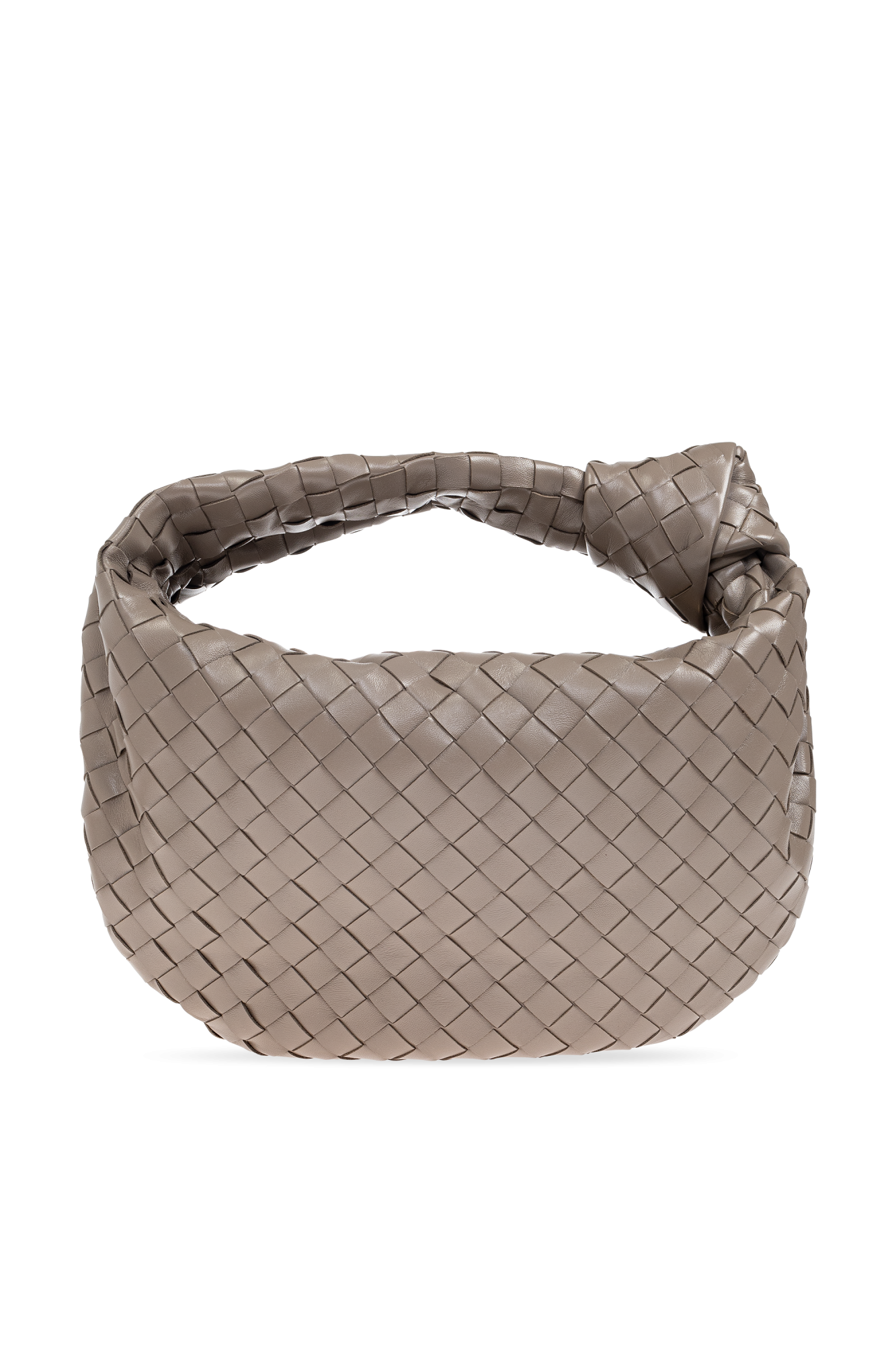 ハンドバッグ BOTTEGA VENETA JODIE SMALL LEATHER HANDBAG Grey Handbag 
